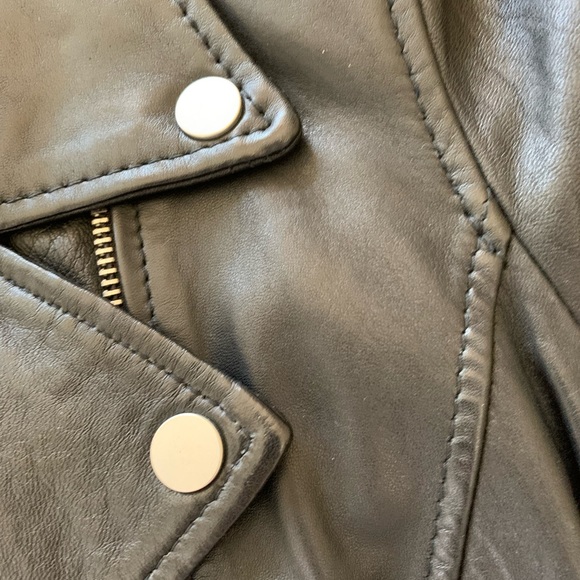 Leather biker jacket - Picture 6 of 10